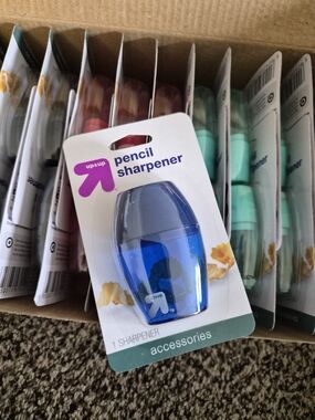 up&up Blue Pencil Sharpener - Case Of 24 Muli Color